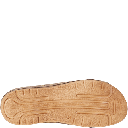 Klapki damskie skórzane Syrena SST 869 cappuccino