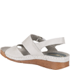 Skórzane sandały damskie Syrena SST 908 w kolorze szarym