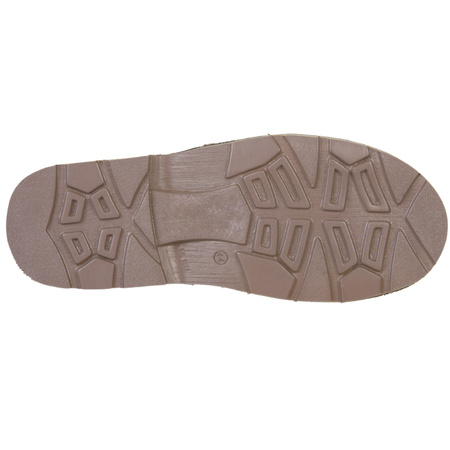 Skórzane trzewiki męskie polskiego producenta Syrena 821 oliwka