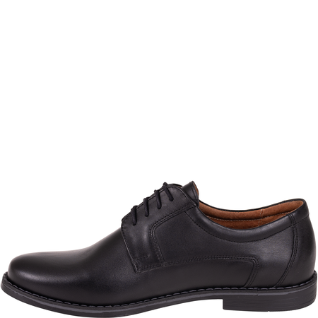 Skórzane półbuty męskie marki Syrena SI 424-459-2 czarne