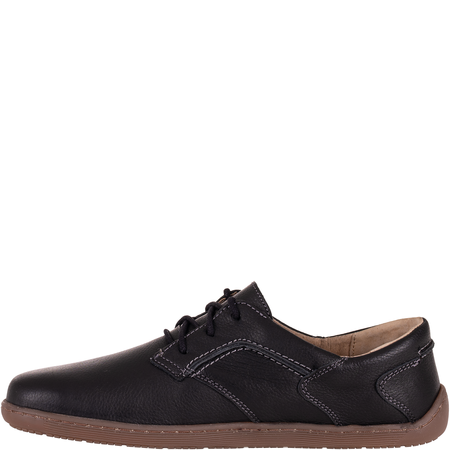 Buty damskie BareFoot Syrena SH 715-2B czarne - skóra naturalna, minimalistyczne