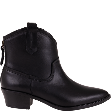 Kowbojki damskie skórzane marki Syrena STA 4281 czarne