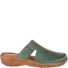 Klapki damskie skórzane Syrena SST 664 w kolorze zielonym