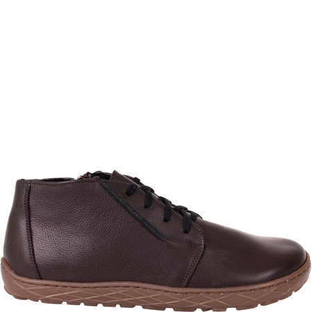 Botki barefoot marki Syrena SGO B011 groch brąz - skóra naturalna