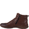 Trzewiki męskie Syrena SI 015A-468 brązowe - skóra naturalna, ocieplane, na zamek
