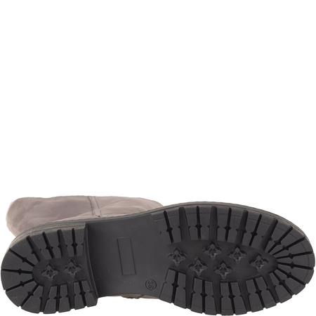 Zimowe botki ocieplane Syrena SST 4075 szare, nubuk