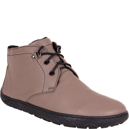 Botki barefoot cappuccino Syrena SH 501B skórzane