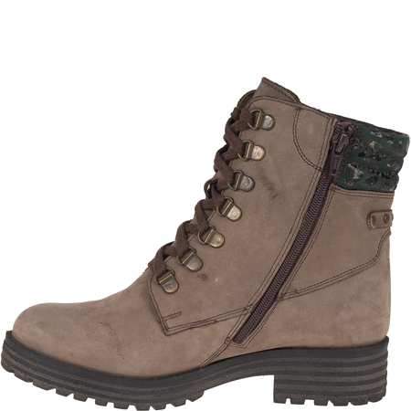 Botki damskie Syrena SST 4064 oliwka - skóra naturalna