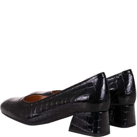 Czółenka damskie skórzane marki Syrena SPU 1535V czarne