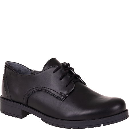 Skórzane półbuty Syrena SST 1753 czarne - klasyczna elegancja