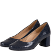 Czółenka damskie skórzane Syrena SE 7115E granatowe