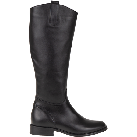 Klasyczne czarne kozaki damskie Syrena SWB K-270 skórzane