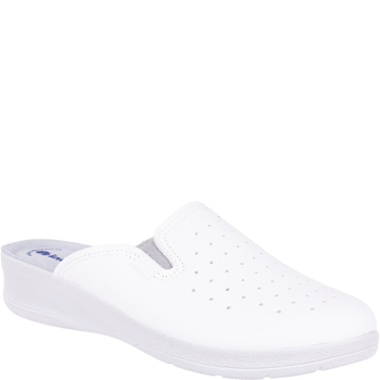 Białe klapki damskie Inblu 50000034 sanitarne z miękką wkładką