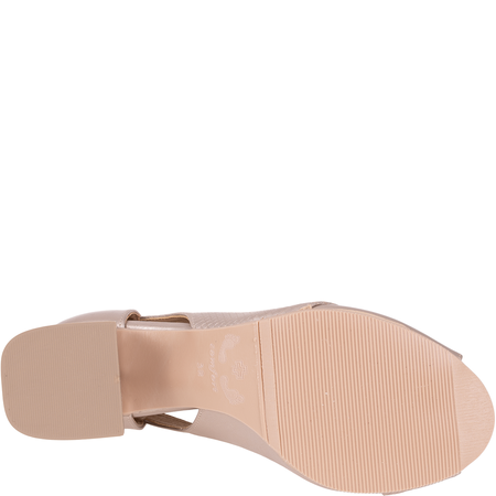 Czółenka damskie skórzane marki Syrena SGO 2036 perła