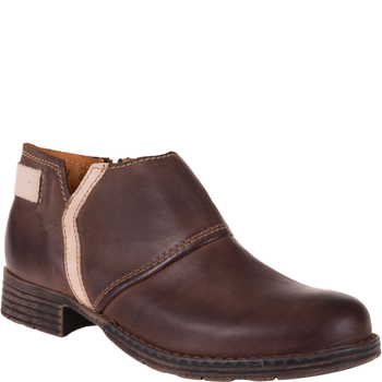 Klasyczne brązowe botki damskie skórzane Syrena SST 1634