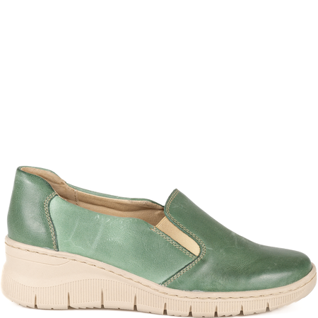 Zielone półbuty damskie skórzane marki Syrena SST 1775