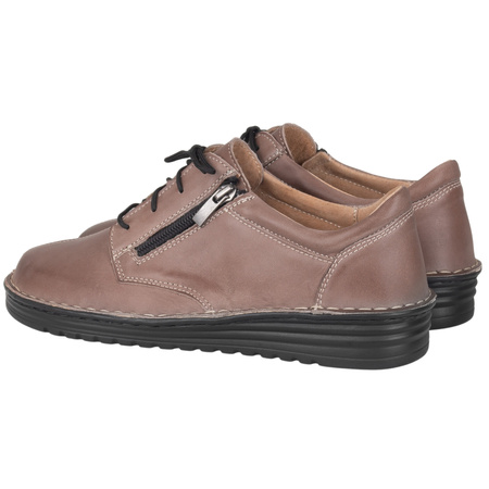 Klasyczne półbuty damskie skórzane Syrena SOT 075/M cappuccino