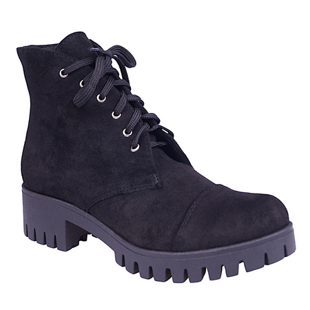 Polskie komfortowe ocieplane botki z linii eco  model ESK 24 czarne