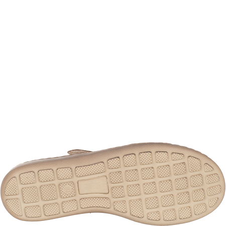 Syrena SH 423 - komfortowe beżowe półbuty wiosenne, skórzane