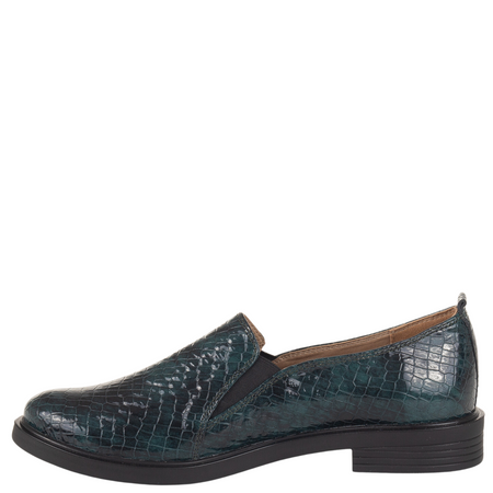 Półbuty damskie wsuwane skórzane Syrena SE 0061 zielone