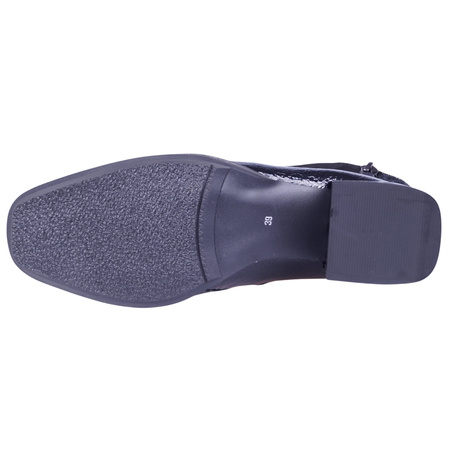 Botki damskie skórzane marki Syrena SK 222291 czarne