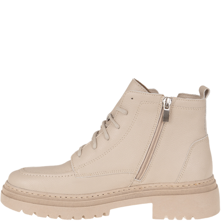 Botki damskie skórzane marki Syrena SR 1246 beżowe