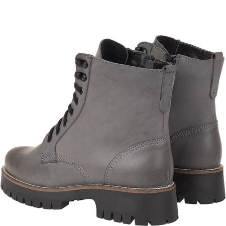 Modne botki damskie Syrena SST 4096 grafit skóra naturalna