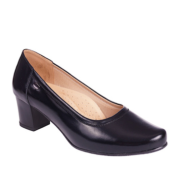 Czółenka damskie skórzane Syrena SE P-239 czarny lakier