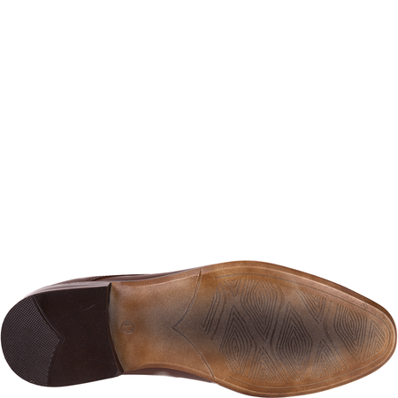 Skórzane półbuty męskie marki Syrena SI 329A-796 brązowe