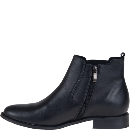 Wygodne botki damskie skórzane Syrena SWB K-265 czarne