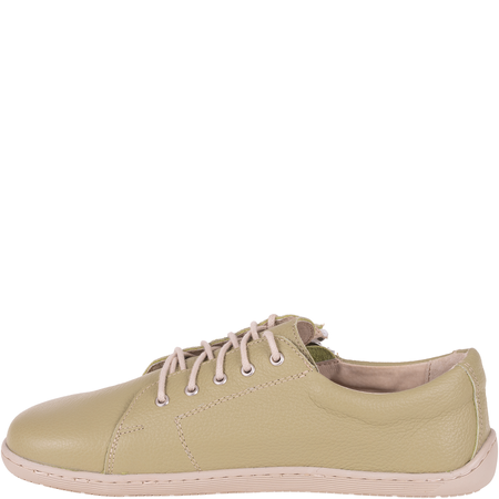 Wygodne półbuty BareFoot Syrena SH 436 - skóra, zielone