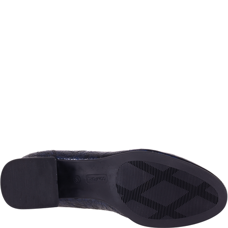 Czółenka skórzane Syrena SPU 1516 Carmen na słupku 4,5 cm