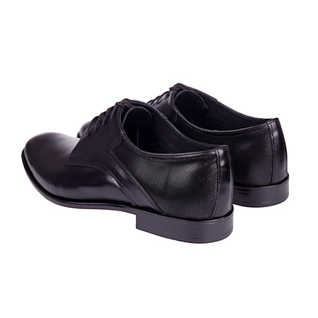 Półbuty wizytowe męskie skórzane Syrena SE 935 czarne