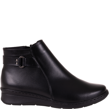 Wygodne botki damskie skórzane Syrena SGO 2104 czarne