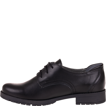 Skórzane półbuty Syrena SST 1753 czarne - klasyczna elegancja