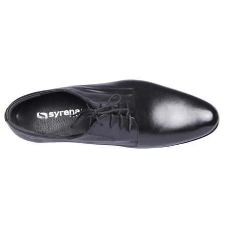 Półbuty wizytowe męskie skóra naturalna marki Syrena SE 920 czarne