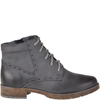 Botki damskie Syrena SST 4044 szare – skórzane, komfortowe