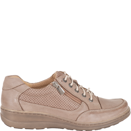 Komfortowe półbuty damskie skórzane Syrena SH 357 beż-2