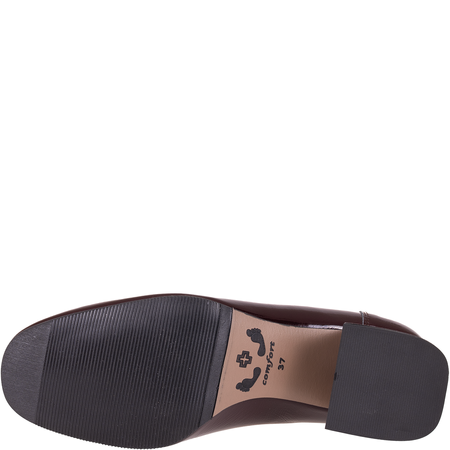 Czółenka damskie skórzane marki Syrena SGO 2096 bordo lakier