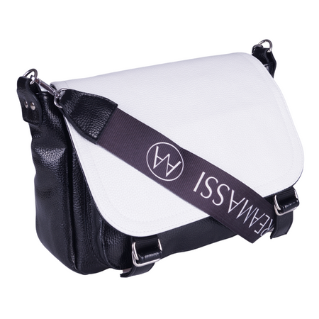 Torebka damska biało-czarna marki Syrena SO 22018