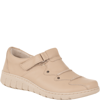 Półbuty Syrena SH 780-2S ecru - komfortowe buty na rzepy