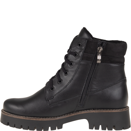 Botki damskie Syrena SST 4103 czarne - skóra naturalna