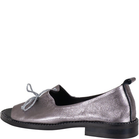 Sandały damskie Syrena SLA 1036 srebrne, skóra licowa