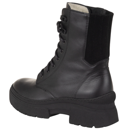 Trzewiki skórzane Syrena K-275 czarne - wygodne i ciepłe