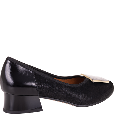 Czółenka damskie skórzane Syrena SGO 1932 czarne