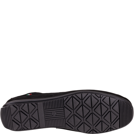 Mokasyny męskie Syrena SI 361A-136-2 czarne zamszowe