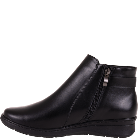 Wygodne botki damskie skórzane Syrena SGO 2104 czarne