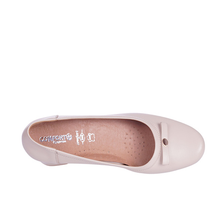 Czółenka damskie beżowe skórzane Syrena SE P-239B