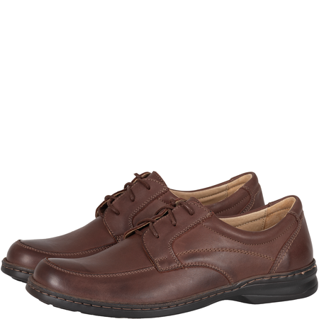 Półbuty męskie brązowe Syrena SH 870 - skóra naturalna