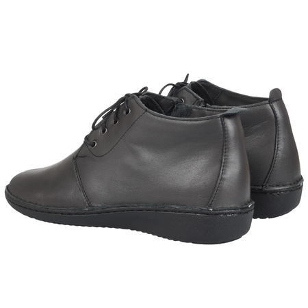 Trzewiki damskie skórzane marki Syrena K-230 popiel